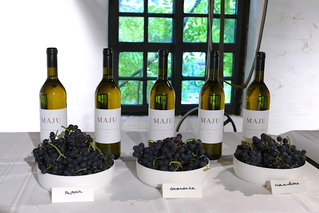 syrah grenach en mourvedre druiven bij wijndomein MAJU